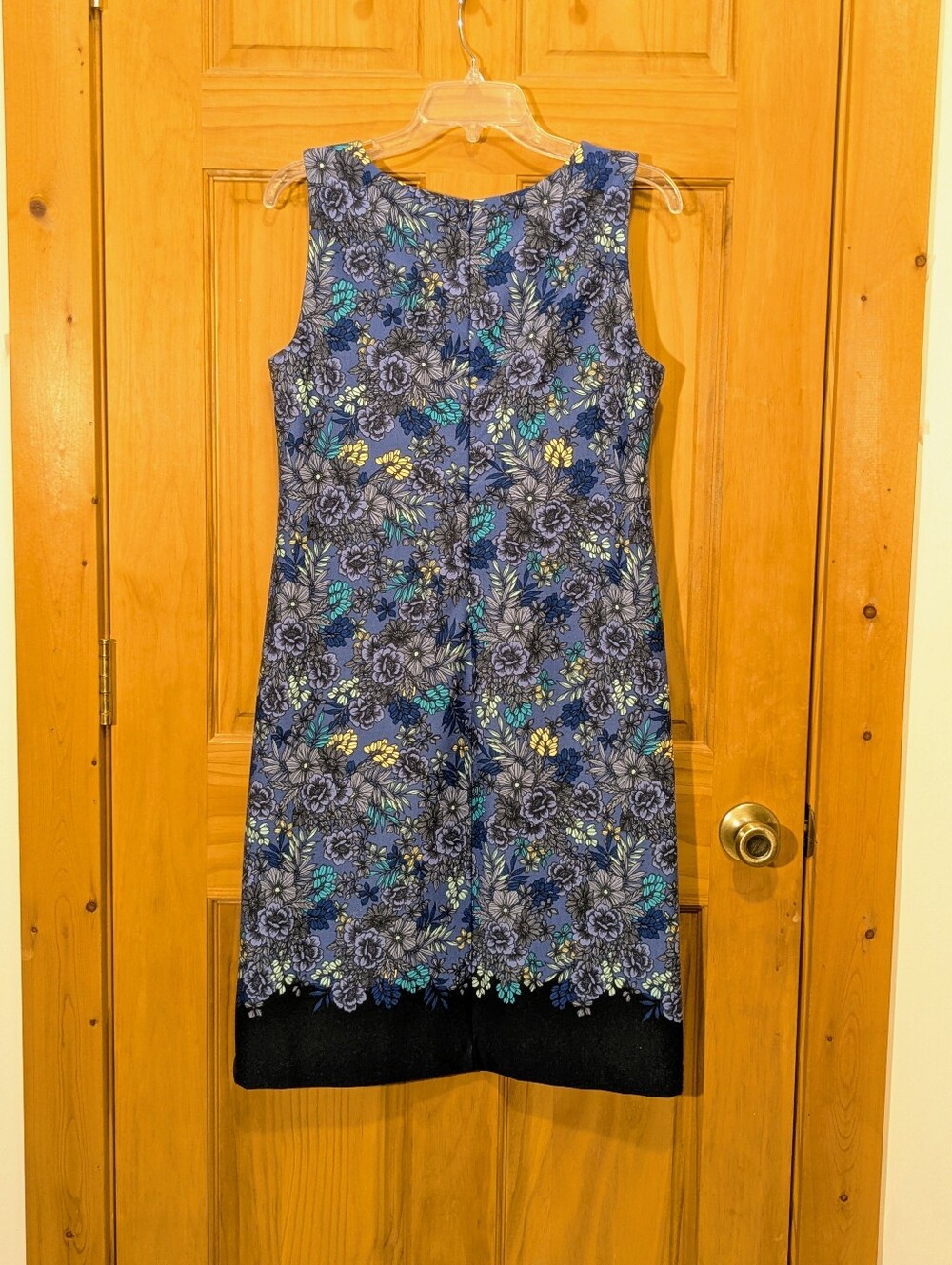 Talbots Dress Floral Sleeveless Cardigan Set Purple Casual Stretchy Women's Sm